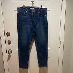 High Waste Skinny Ankle Jeans